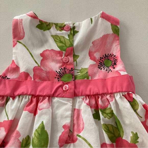 Maggie and Zoe 12 Months Baby Girl Pink Floral Party Dress Spring Summer - Picture 3 of 8